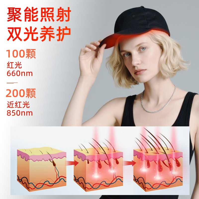 LED Red Light Hair Care Cap -  - Hair Care For Hair Loss 리뷰 및 가격